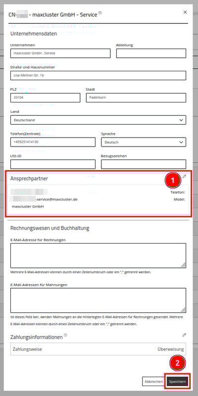 ApplicationCenter-Datenbearbeiten-Ansprechpartner