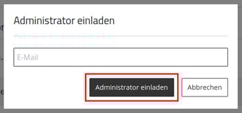 ApplicationCenter-Übersicht-Cluster-Administrator-Einladen-E-Mail-eingeben