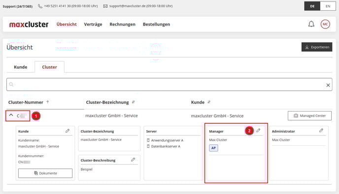 ApplicationCenter-Übersicht-Cluster-Manager