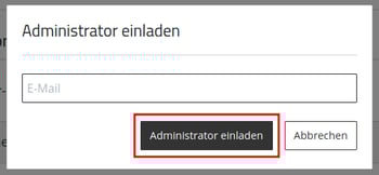 ApplicationCenter-Übersicht-Kunde-Administrator-Einladen-E-Mail-eingeben