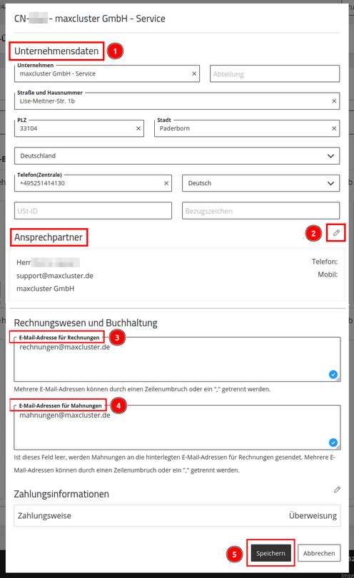 ApplicationCenter-Übersicht-Kunde-Daten-bearbeiten-Kontaktdaten-ändern