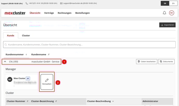 ApplicationCenter-Übersicht-Kunde-Manager-Verwalten