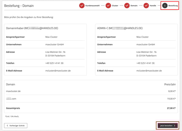ApplicationCenter-Bestellungen-+Domain-bestellen-Bestellübersicht-JetztBestellen