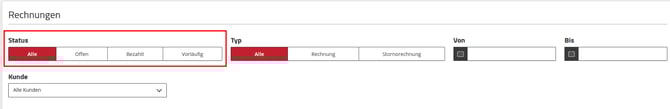 ApplicationCenter-Rechnungen-Status