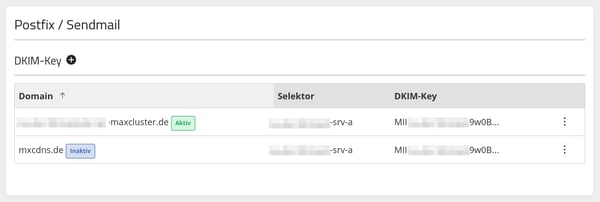 DKIM-Postfix/Sendmail-einrichten-Domain-aktiv