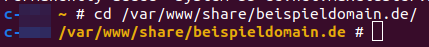 DocumentRoot-SSH-Befehl-Verzeichniss