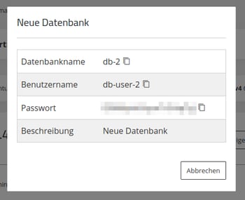 ManagedCenter-Datenbanken-MySQL-Datenbank+-Neue-Datenbank-Zugangsdaten