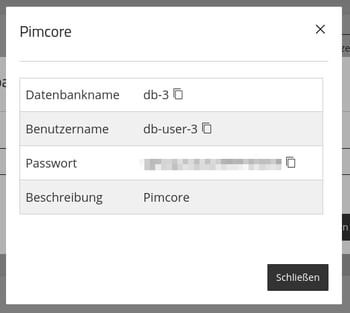 ManagedCenter-Datenbanken-MySQL-Datenbanken+-Neue-Datenbank-Zugangsdaten-(Pimcore)