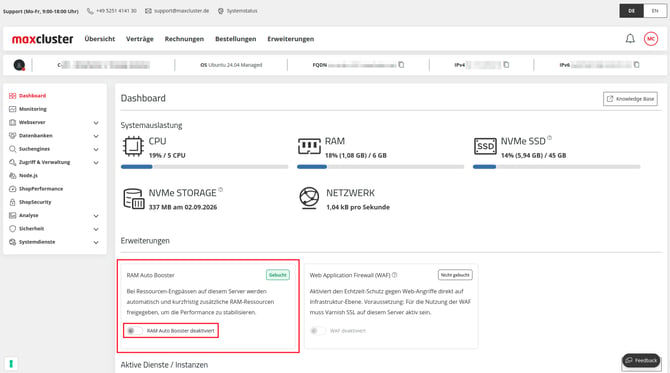 ManagedCenter-Erweiterungen-RAMAutoBooster-aktivieren-1