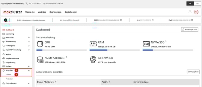 ManagedCenter-Sicherheit-Firewall