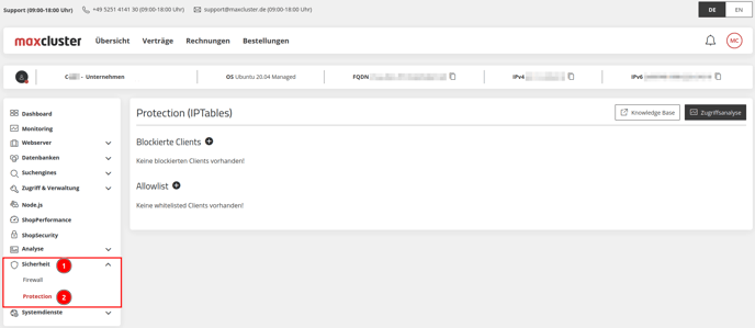 ManagedCenter-Sicherheit-Protection