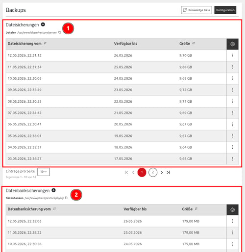 ManagedCenter-Systemdienste-Backups-Datei-Datenbanksicherung-