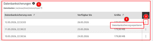 ManagedCenter-Systemdienste-Backups-Datenbanksicherung-exportieren