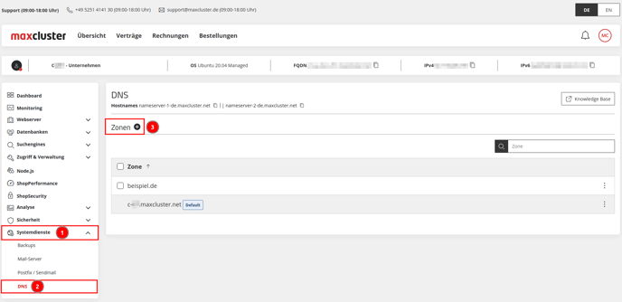 ManagedCenter-Systemdienste-DNS-Zone+