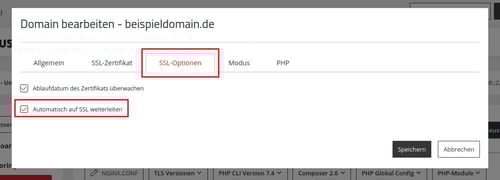 ManagedCenter-Webserver-Apache-Domain-Menü-Bearbeiten-Tab-SSL-Optionen-automatisch-auf-ssl-weiterleiten