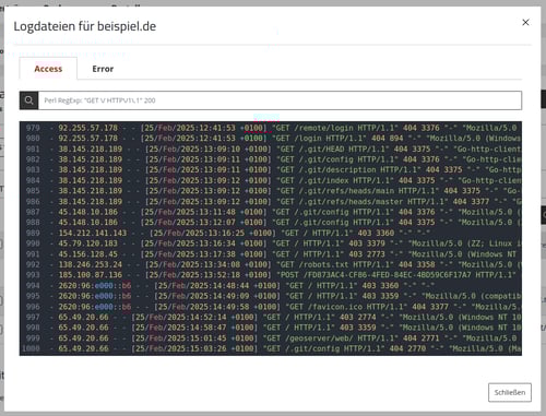 ManagedCenter-Webserver-Apache-NGINX-Logdateien-Accesslogs