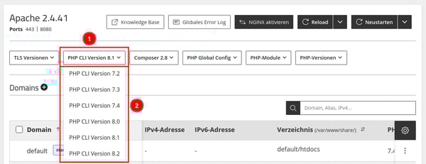 ManagedCenter-Webserver-Apache-PHP-CLI-Version