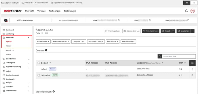 ManagedCenter-Webserver-Apache