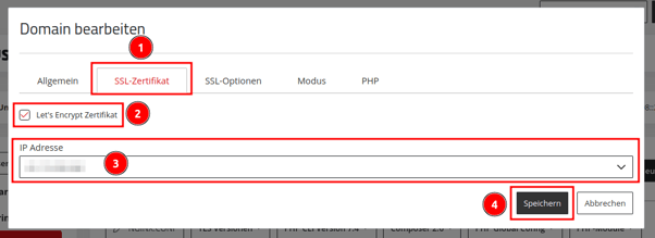 ManagedCenter-Webserver-Apache/NGINX-Domain-bearbeiten-TabSSL-Zertifikat-LetsEncrypt