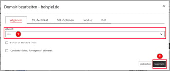 ManagedCenter-Webserver-NGINX-Menü-Bearbeiten-Alias-Speichern