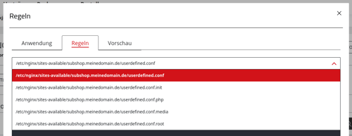 ManagedCenter-Webserver-NGINX-Shopware-Regeln-andere-inkludierte-Dateien