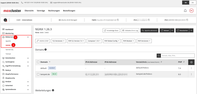 ManagedCenter-Webserver-NGINX