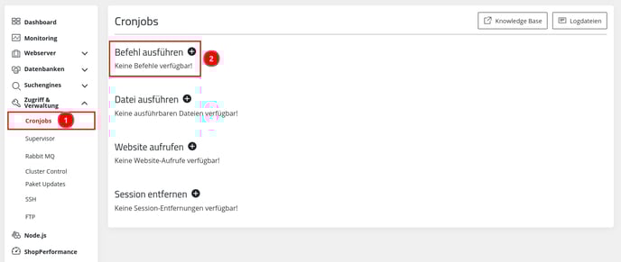 ManagedCenter-Zugriff&Verwaltung-Cronjobs-Befehl-ausführen+