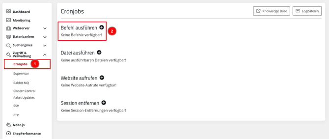 ManagedCenter-Zugriff&Verwaltung-Cronjobs-Befehl-ausführen+
