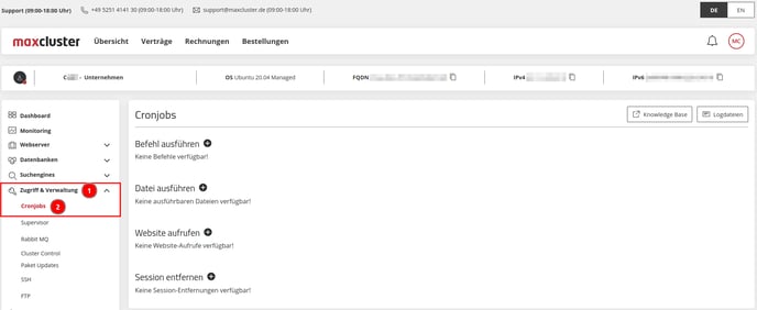 ManagedCenter-Zugriff&Verwaltung-Cronjobs