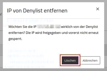 ManagedCenter-Zugriff&Verwaltung-SSH-Allow-Deny-IPs-übersicht-IPvonDenylistentfernen-bestätigen