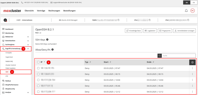 ManagedCenter-Zugriff&Verwaltung-SSH-Allow-Deny-IPs-übersicht