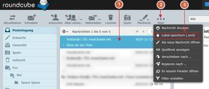 ManagedCenter-webmail-eml-speichern