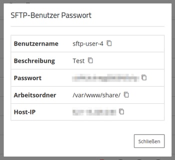 SFTP-Benutzer-Passwort (neu)