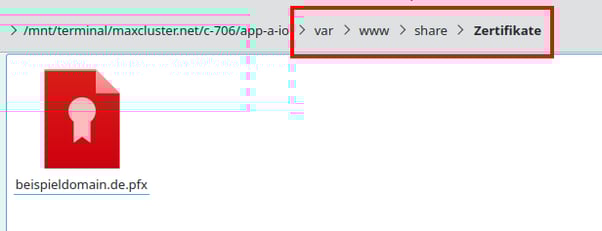 SSL-Zertifikat-PFXinPEM-Konvertieren-Ordner-Zertifikate