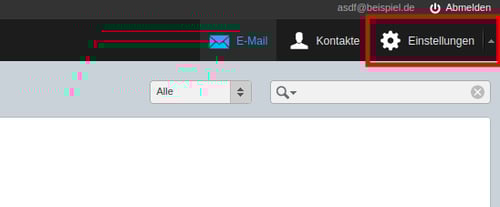 Webmail-Roundcube-Übersicht-Einstellungen