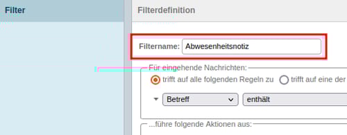 Webmail-Roundcube-Filterdefinition-Filtername