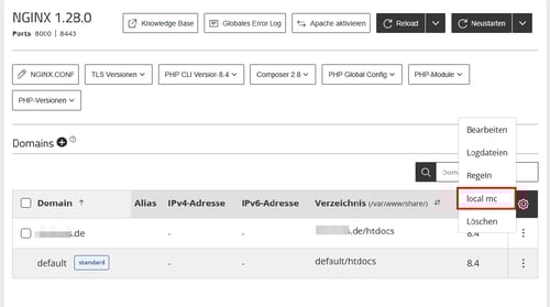ManagedCenter-Webserver-NGINX-Domain-localmc